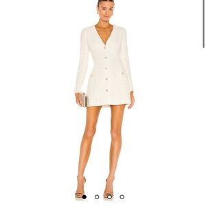 Sau Lee Audrey Dress in Ivory - Size US 4